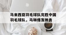 开云体育平台APP-关于马来西亚羽毛球队完胜中国羽毛球队，马琳爆发神勇的信息